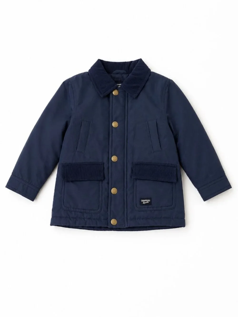 NWT OshKosh B’gosh Boys Jacket Size 3T Navy Blue Toddler Fall Coat